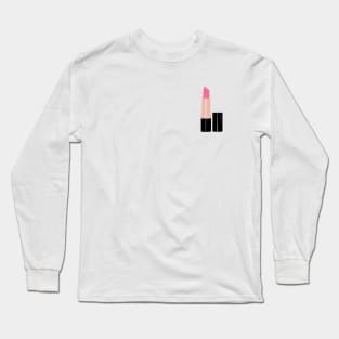 Rose Gold Pink Lipstick Long Sleeve T-Shirt